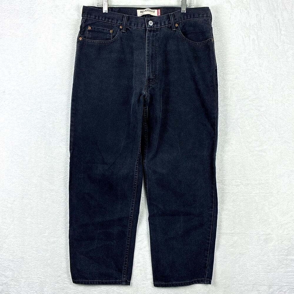 VTG Levis 550 Jeans Men 38x30 (36x30) Black Relaxed Baggy Skater Goth Grunge Y2K